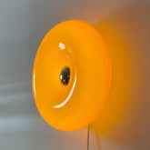 Nordic Doughnut Style Orange Glass Wall Light